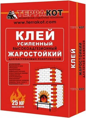 ТЕРРАКОТ Клей для печной плитки жаростойкий (25кг)