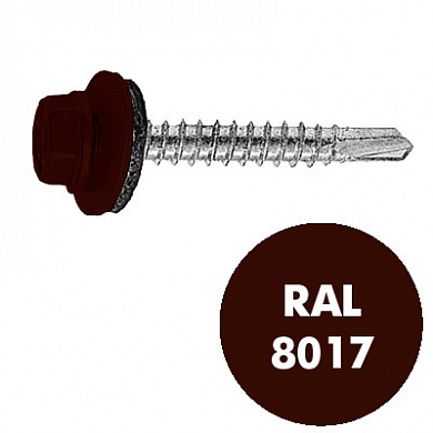 СВФС Саморез кровельный RAL-8017 ZP 4,8х28 (5000шт)