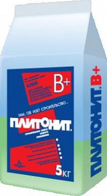 ПЛИТОНИТ В+ клей для плитки из керамогранита, нат./иск. камня для наруж/внутр работ (5кг)