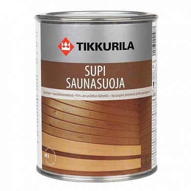 ТИККУРИЛА Супи Саунасуоя (SUPI SAUNASUOJA) защитный состав для саун п/мат (0,9л)