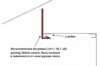 Ветровая доска для сайдинга 267