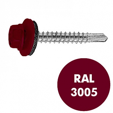 СВФС Саморез кровельный RAL-3005 ZP 5,5x19 (3500шт)