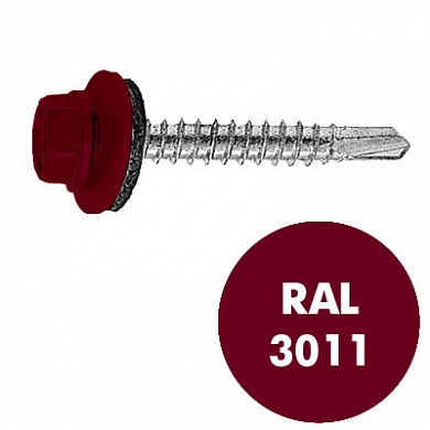 СВФС Саморез кровельный RAL-3011 ZP 4,8х51 (2500шт)
