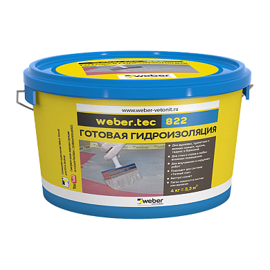 ВЕБЕР ВЕТОНИТ Мастика 822 розовый (4кг) ведро