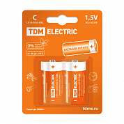 Элемент питания алкалиновый тип LR14/С, 1,5В (уп.2шт)