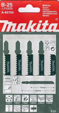 Пилки для лобзика MAKITA B-25 5шт./A-85765
