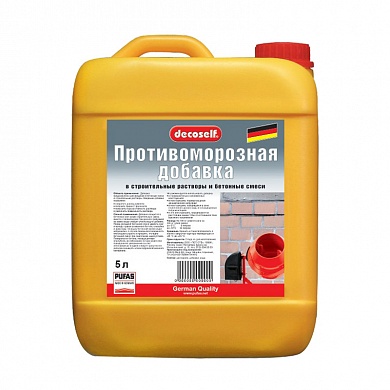 ПУФАС Противоморозная добавка в строит. растворы и бетон до -10С (5л = 5,45кг)