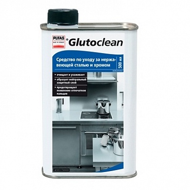 ПУФАС Glutoclean N367 Средство по уходу за нержавеющей сталью и хромом (0,5л) Gl.Edelst.U.Chrompfleg