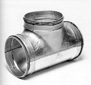 ВЕНТС Тройник металлический ТМ100Ц d=100мм цинк