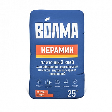 ВОЛМА Сухая смесь цементно клеевая Волма-Керамик (25кг)