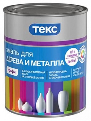 ТЕКС Эмаль для дерева и металла NEW ПРОФИ основа глянцевая А (2,7л)