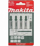 Пилки для лобзика MAKITA B-19 5шт.Обратный.зуб  Чистый рез/A-85715