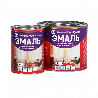 ЛЕНИНГРАДСКИЕ КРАСКИ Эмаль ПФ-115 ОПТИМУМ оранжевая (1,9кг)