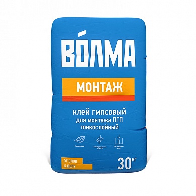ВОЛМА Смесь сухая гипсовая монтажная Волма монтаж (30кг)