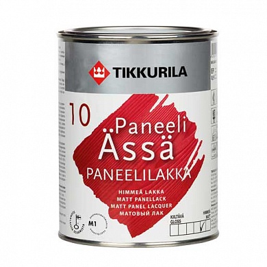 ТИККУРИЛА Панели Ясся 10 ЕР (PANEELI-ASSA 10) в/д интерьерный лак для стен матовый (0,9л)